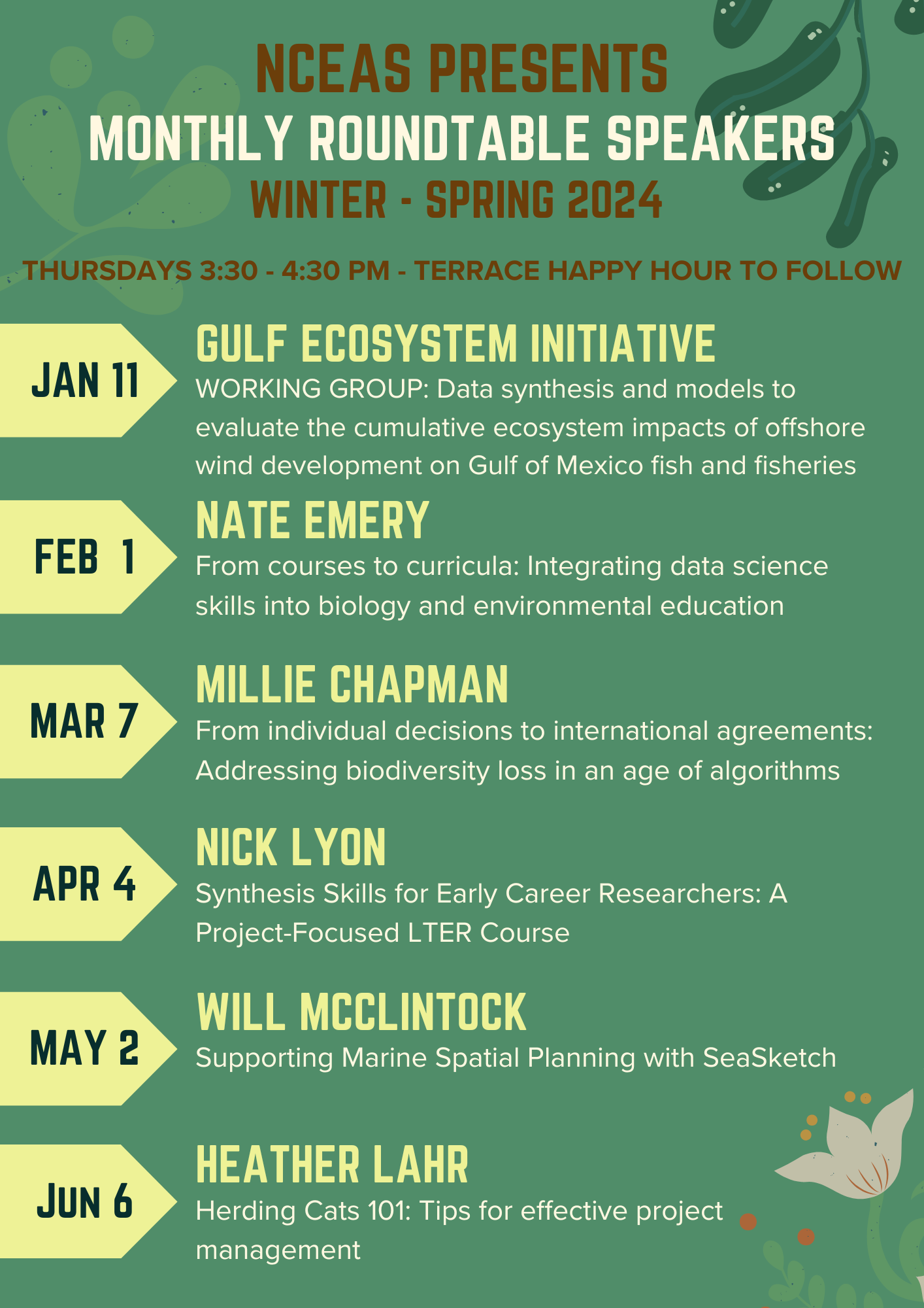 NCEAS Roundtable Winter & Spring 2024