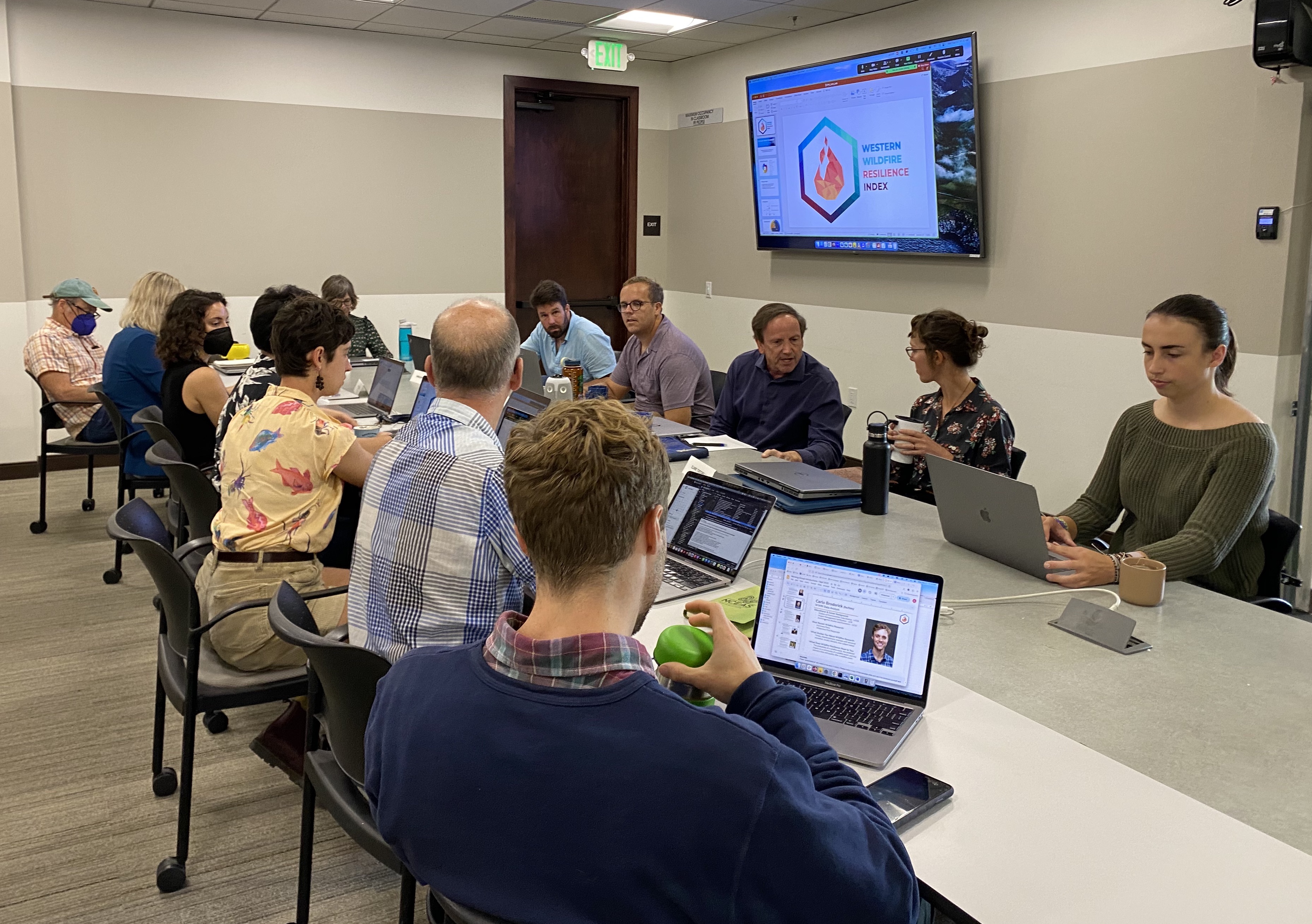group working on computers