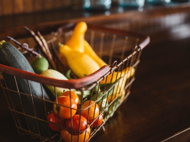 vegetables in a basket