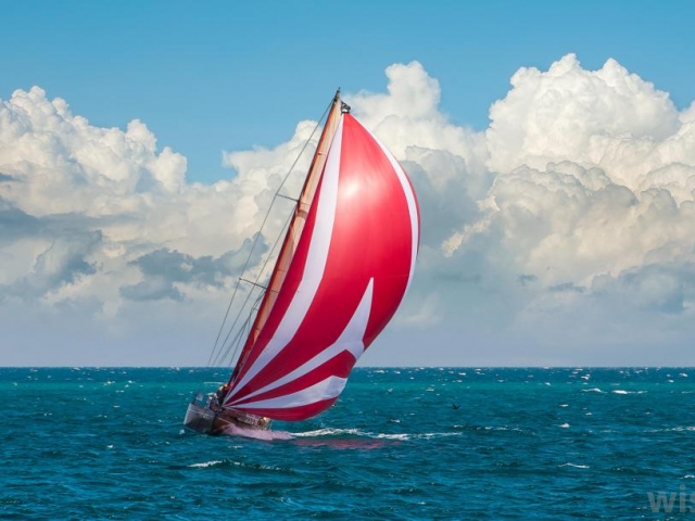 red spinnaker