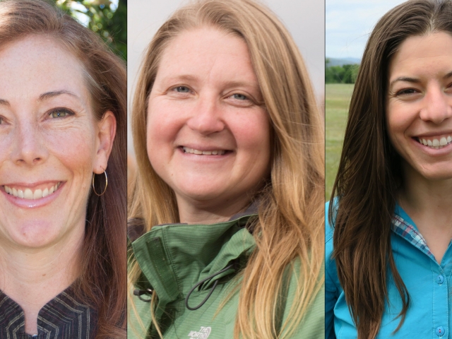 Three women scientists