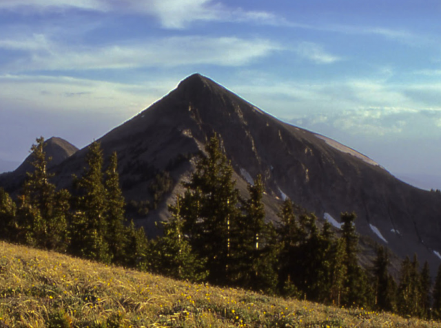 Mount Doane in the background on a clear day