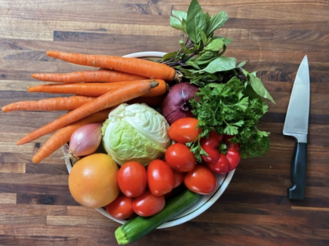 Vegetables representing the food in relation to the Environmental Footprint of Food