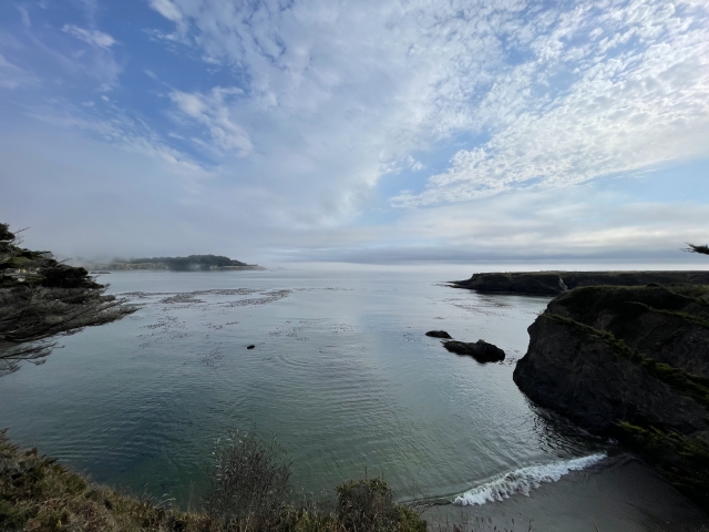 Wide angle view of CA ocean