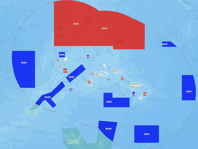 亚速尔群岛拟议海洋保护区地图截图。
