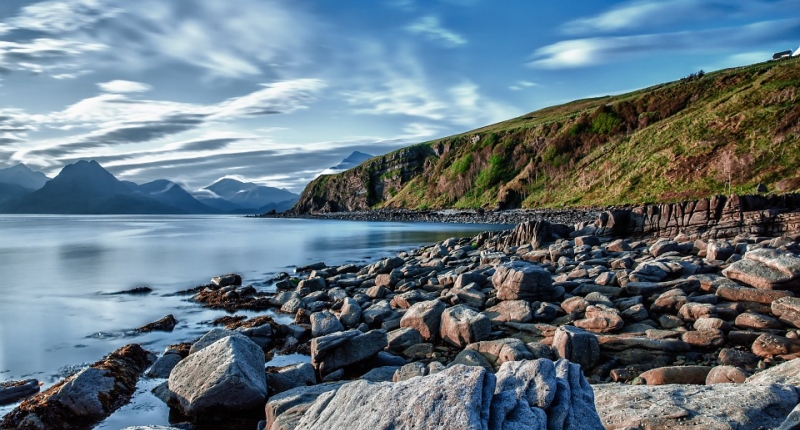 rocky coast line 