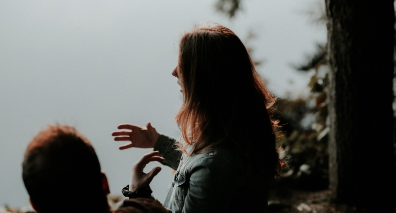 Woman Communicating