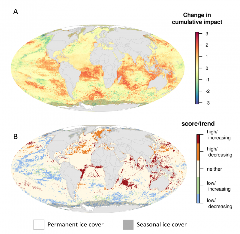 A Global Map Of Human Impact On Marine Ecosystems A Global Map of Human Impacts to Marine Ecosystems