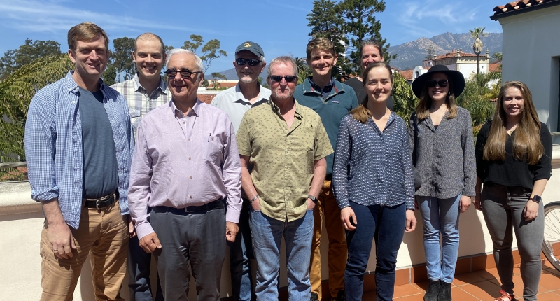 Group of researchers on the terrace